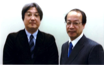 名古屋大学減災連携研究センター客員教授・隈本邦彦（左）と北見昌朗