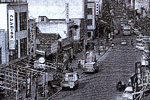 昭和35年当時の賑やかな末広町（写真２とほぼ同一地）