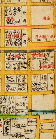 地図１：江戸宝暦12年・1762年
